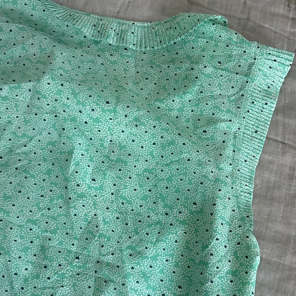 3 Boden Blue and White Floral and Green and White size 16 Blouses - Picture 13 of 16